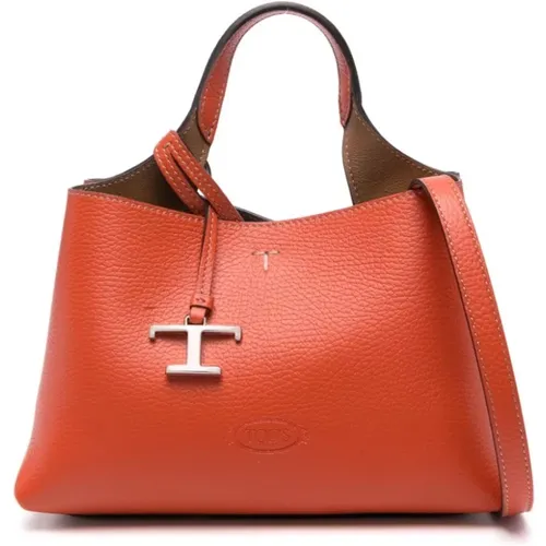 Strukturierte Leder Schultertasche - TOD'S - Modalova