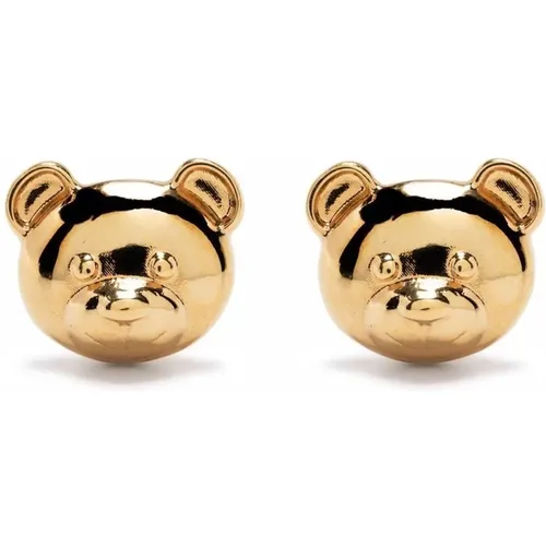 Casual Gold Earrings , female, Sizes: ONE SIZE - Moschino - Modalova