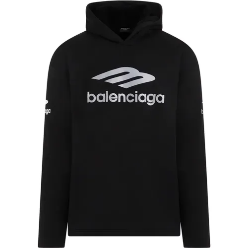 Cotton Hoodie Sweatshirt Ss24 , male, Sizes: M - Balenciaga - Modalova