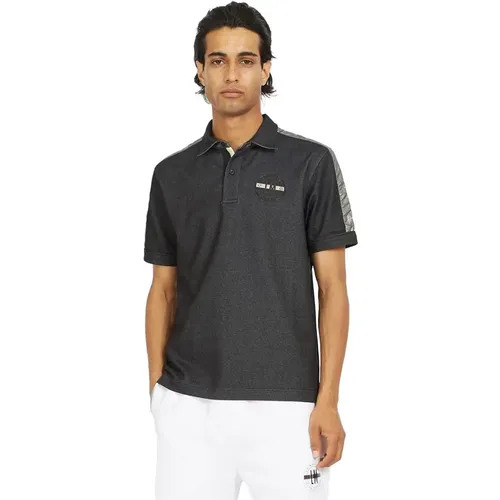 Schwarzes Baumwoll-Poloshirt mit Logo , Herren, Größe: 2XL - LA MARTINA - Modalova