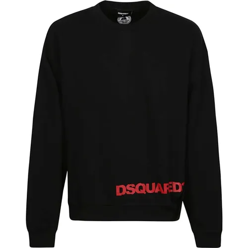 Bequemer Sweatshirt , Herren, Größe: 2XL - Dsquared2 - Modalova