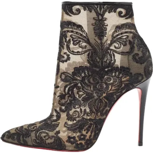Pre-owned Lace boots , female, Sizes: 3 UK - Christian Louboutin Pre-owned - Modalova