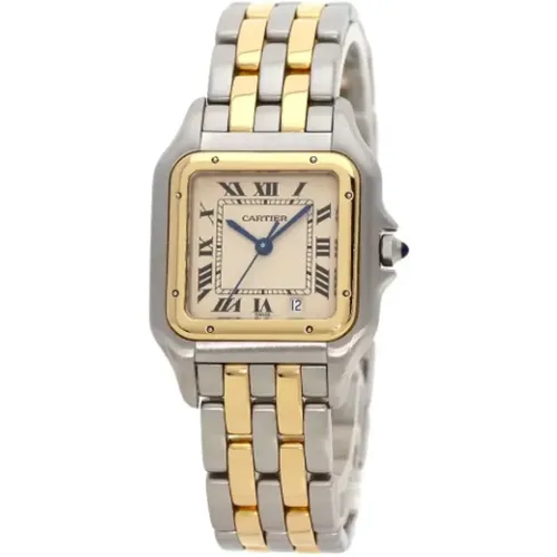 Pre-owned Stainless Steel watches , male, Sizes: ONE SIZE - Cartier Vintage - Modalova