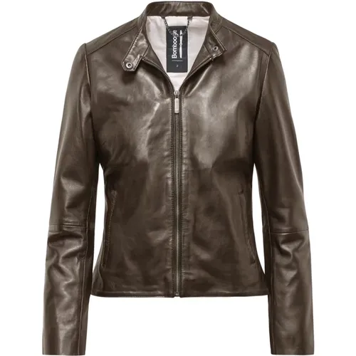 Luxe Leather Jacket , female, Sizes: L, XL - BomBoogie - Modalova
