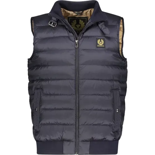 Quilted Stand-Up Collar Down Vest , male, Sizes: S - Belstaff - Modalova