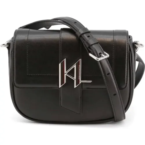 Leder Umhängetasche mit Logo - Karl Lagerfeld - Modalova