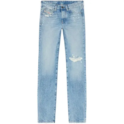 Light Ripped Denim Jeans , female, Sizes: W25, W27, W26, W28 - Diesel - Modalova