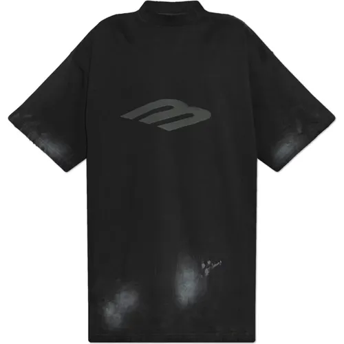 T-Shirt mit Logo , Herren, Größe: M - Balenciaga - Modalova