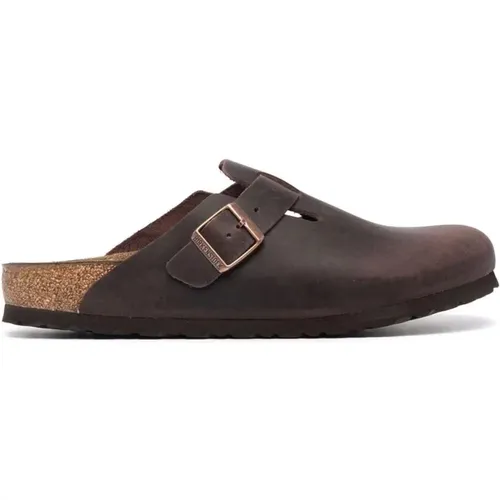 Classic Oiled Leather Mules , male, Sizes: 10 UK, 11 UK, 7 UK, 9 UK, 8 UK, 12 UK - Birkenstock - Modalova