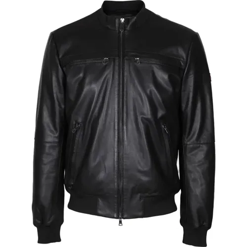 Leather Jacket Slim Fit , male, Sizes: XL, M, L, S - Peuterey - Modalova