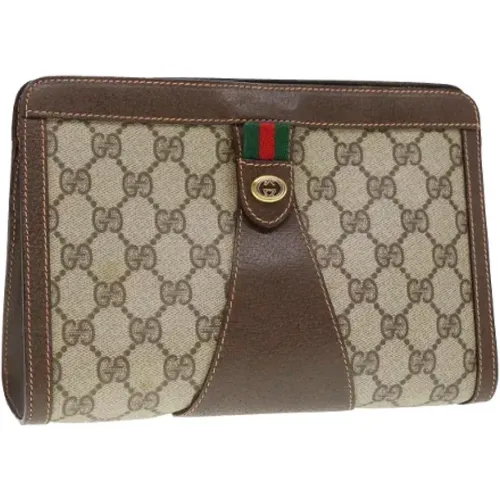 Pre-owned Canvas clutches , female, Sizes: ONE SIZE - Gucci Vintage - Modalova