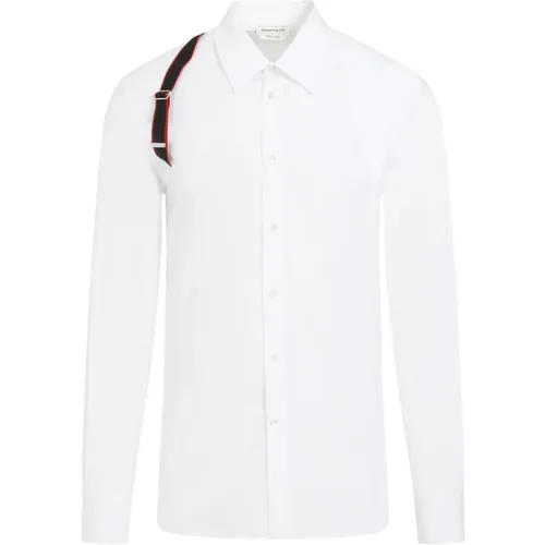 Weißes Harness Hemd , Herren, Größe: XL - alexander mcqueen - Modalova