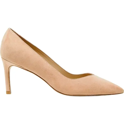 Blush Suede 70mm Heel Pump , female, Sizes: 3 UK, 6 UK, 4 UK, 2 UK, 3 1/2 UK, 5 UK, 4 1/2 UK - Stuart Weitzman - Modalova