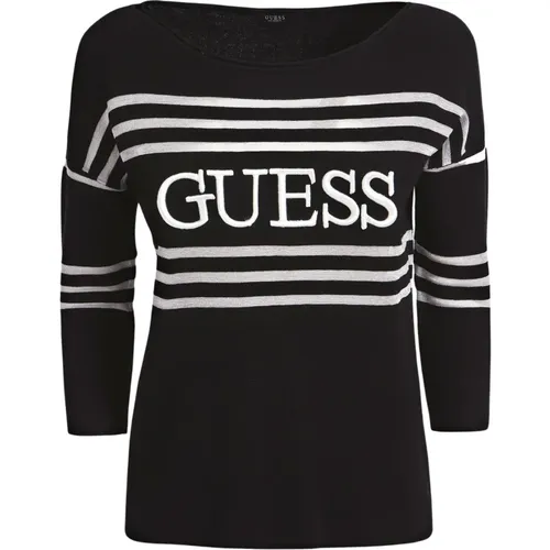 Gestreifter Strickpullover , Damen, Größe: S - Guess - Modalova