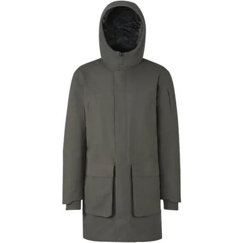 Long Parka with Synthetic Insulation and Hood , male, Sizes: XL, 2XL - Scandinavian Edition - Modalova