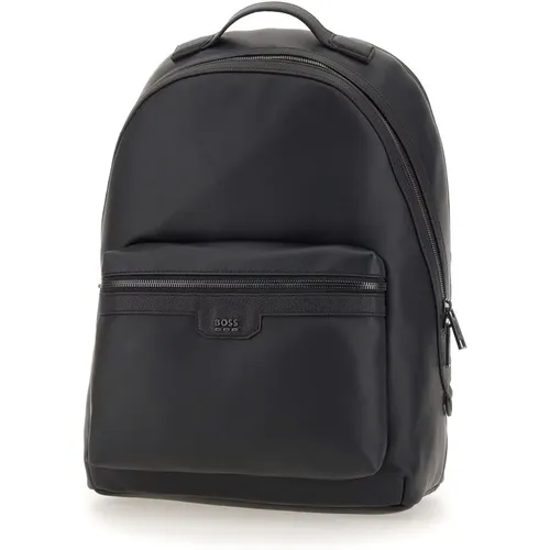 Jareth Backpack with Maxi Pocket , male, Sizes: ONE SIZE - Hugo Boss - Modalova