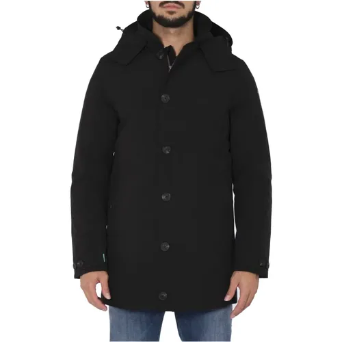 Men Waterproof Jacket with Detachable Hood , male, Sizes: S, 2XL, XL, 3XL, M - Save The Duck - Modalova