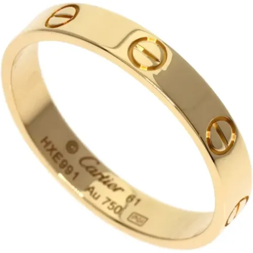 Pre-owned Gold rings , unisex, Sizes: ONE SIZE - Cartier Vintage - Modalova