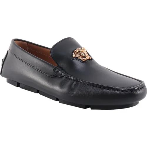 Mens Shoes Loafer Aw23 , male, Sizes: 7 1/2 UK, 11 UK, 10 UK, 8 1/2 UK, 5 UK, 8 UK, 9 UK, 7 UK, 6 UK - Versace - Modalova
