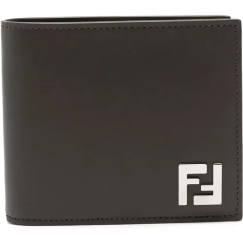 Luxuriöses Leder Bi-Fold Geldbörse , Herren, Größe: ONE Size - Fendi - Modalova