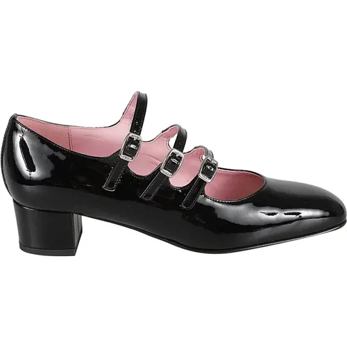 Schwarze Lackpumps Mit Absatz , Damen, Größe: 38 1/2 EU - Carel - Modalova