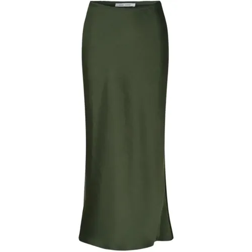 Satin Long Skirt GRS Certified , female, Sizes: XS - Samsøe Samsøe - Modalova