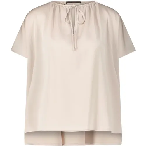 Satin-Crêpe Blusenshirt , Damen, Größe: 3XL - Windsor - Modalova