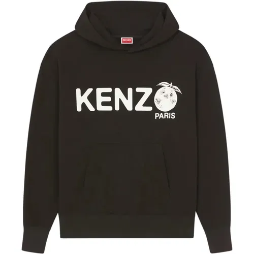 Oversize Hoodie Schwarz , Herren, Größe: M - Kenzo - Modalova