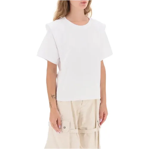 Baumwoll-T-Shirt mit Verlängerten Schultern , Damen, Größe: S - Isabel marant - Modalova