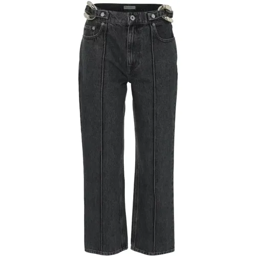 Chain link slim fit jeans , female, Sizes: M - JW Anderson - Modalova