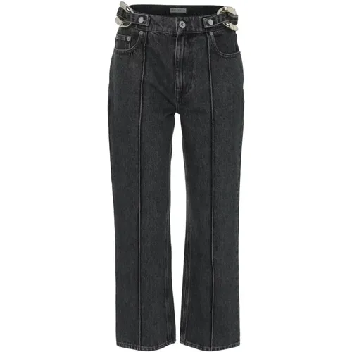 Chain link slim fit jeans , female, Sizes: S, 2XS - JW Anderson - Modalova