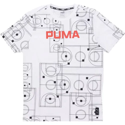 Clear Out Tee - Streetwear Kollektion , Herren, Größe: M - Puma - Modalova