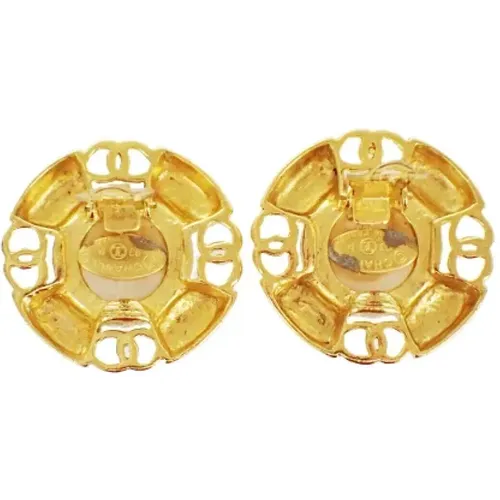 Pre-owned Metal earrings , female, Sizes: ONE SIZE - Chanel Vintage - Modalova