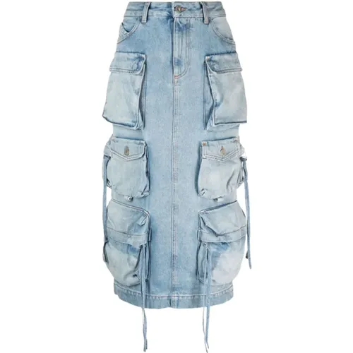 Midi Skirt , female, Sizes: W27, W26 - The Attico - Modalova