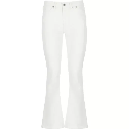 Cotton Jeans with Jewel Button , female, Sizes: W26, W25, W27 - Dondup - Modalova