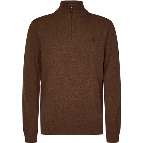 Wool Sweater with Quarter-Zip , male, Sizes: XL - Polo Ralph Lauren - Modalova