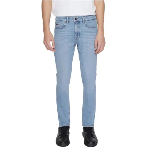 Blaue Zip Jeans für Frühling/Sommer - Hugo Boss - Modalova