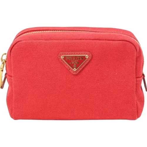 Pre-owned Canvas clutches , female, Sizes: ONE SIZE - Prada Vintage - Modalova