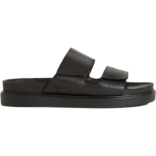 Luxury Leather Sliders for Men , male, Sizes: 10 UK, 8 UK, 7 UK, 9 UK - Vagabond Shoemakers - Modalova