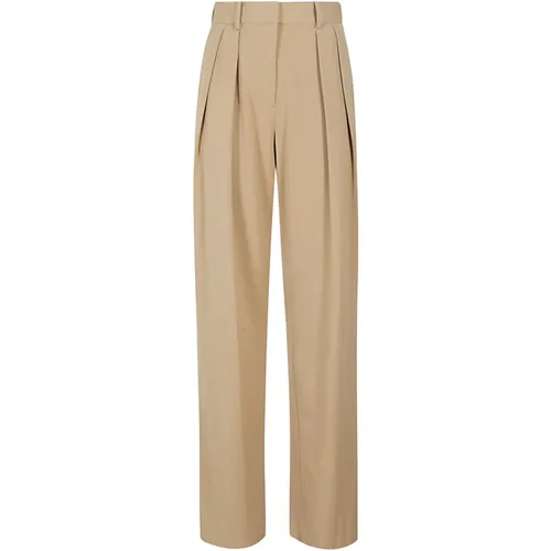 Elegant High-Waisted Trousers , female, Sizes: 3XS, 2XS, 4XS - Staud - Modalova