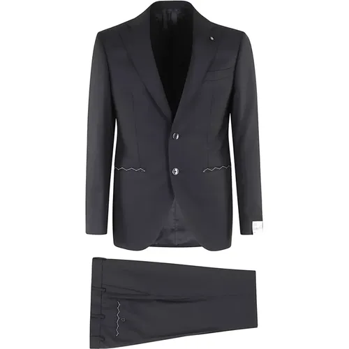 Elegant Suit for Men , male, Sizes: M - Luigi Bianchi Mantova - Modalova