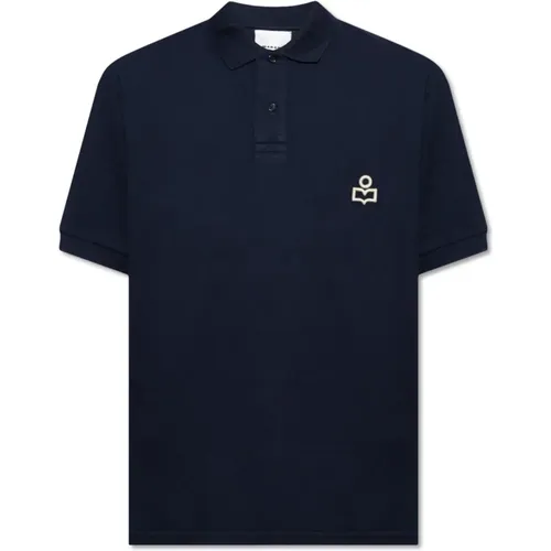 ‘Afko’ Poloshirt mit Logo , Herren, Größe: L - Isabel marant - Modalova
