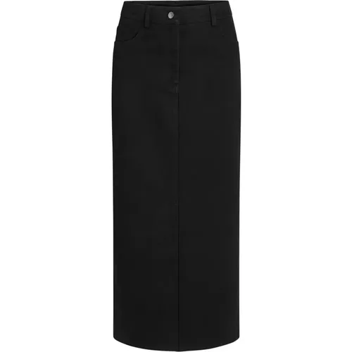 Elegant Long Skirt with Slit , female, Sizes: M - RUE de Femme - Modalova