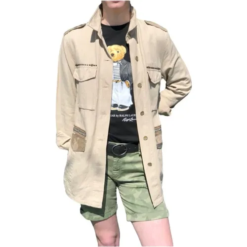 Camouflage Safari Shirt Jacket , female, Sizes: M - Mason's - Modalova