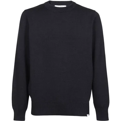 Baumwoll Crew-Neck Strickwaren für Männer , Herren, Größe: XL - Les Deux - Modalova