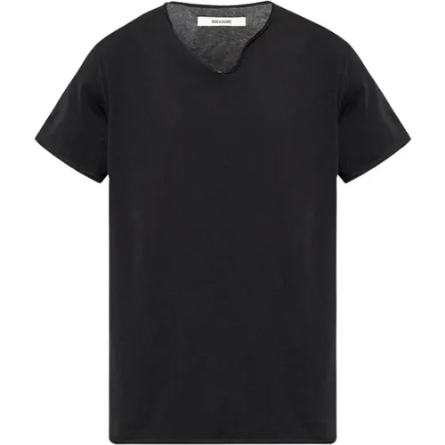 ‘Monastir’ Baumwoll-T-Shirt , Herren, Größe: S - Zadig & Voltaire - Modalova
