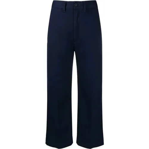 Wide leg chino pants , female, Sizes: XS, S - Ralph Lauren - Modalova