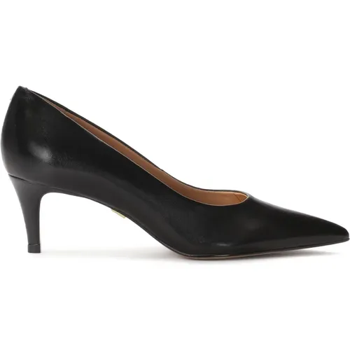 Klassische schwarze Pumps mit spitzer Zehenpartie , Damen, Größe: 35 EU - Kazar - Modalova