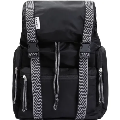 Nylon Backpack Bucket Style , male, Sizes: ONE SIZE - Lanvin - Modalova