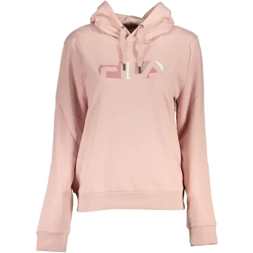 Hooded Sweatshirt with Logo Print , female, Sizes: L - Fila - Modalova